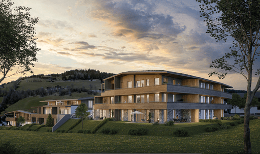 Historische Residenz im warmen Abendlicht
