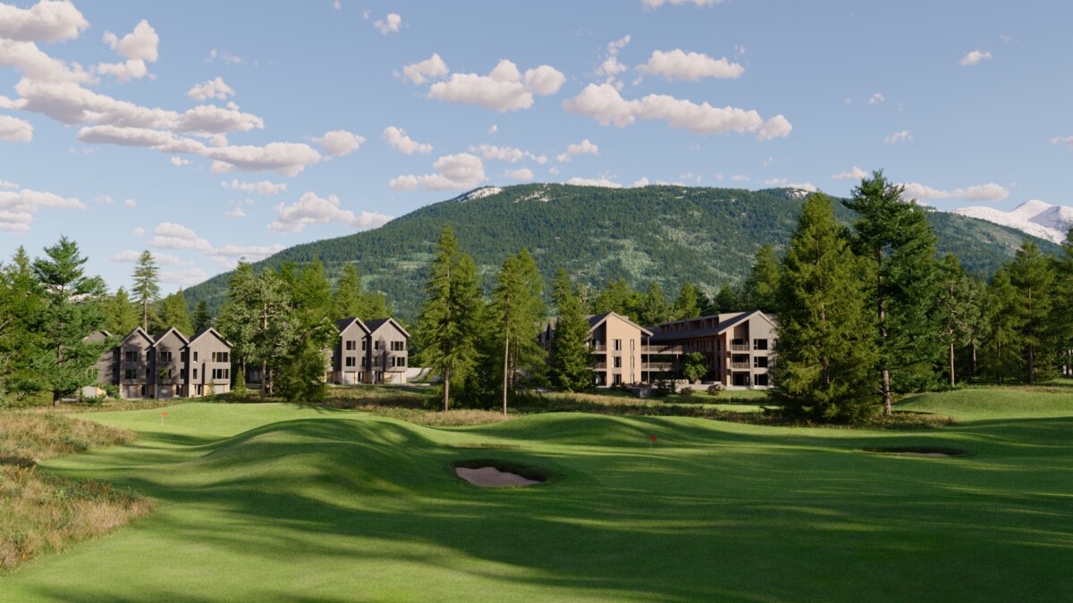 Blick vom Golfplatz auf die Benchlands Residences