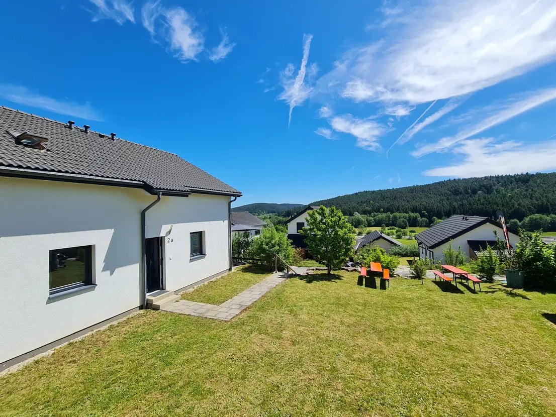 Gartenbereich hinter dem Ferienhaus