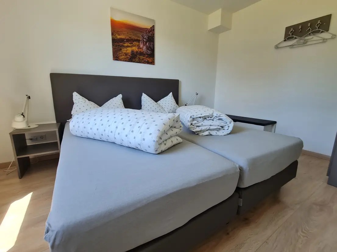 Zweites Schlafzimmer mit Doppelbett